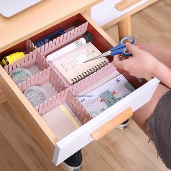 

Storage Finishing Drawer Partition Board Free Telescopic Household Combined Portable Plastic Organizer Table Dividers Sundris