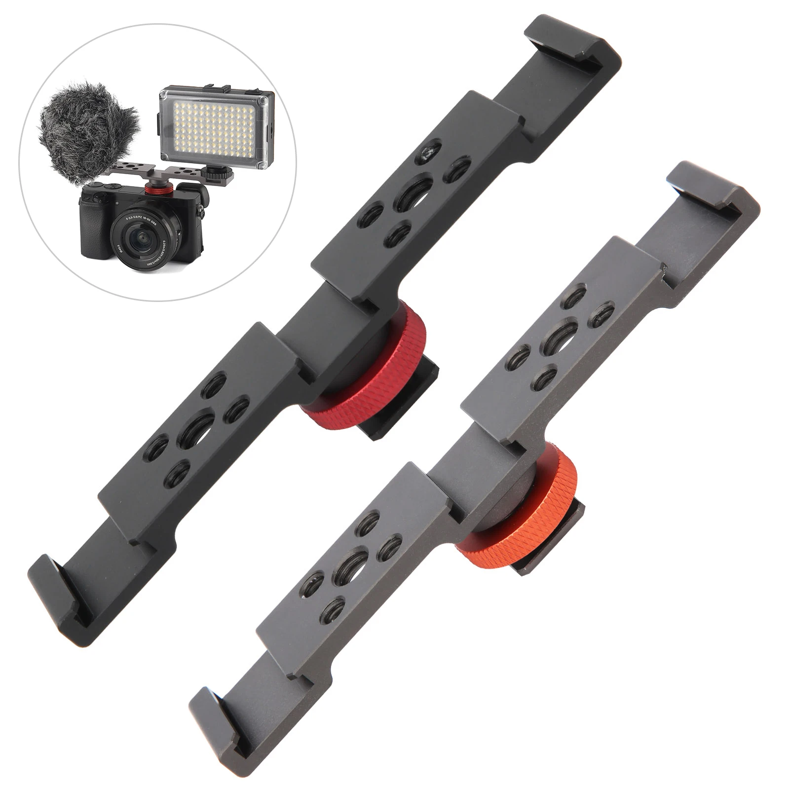 Тройное Крепление-адаптер для горячего башмака удлинитель кронштейн