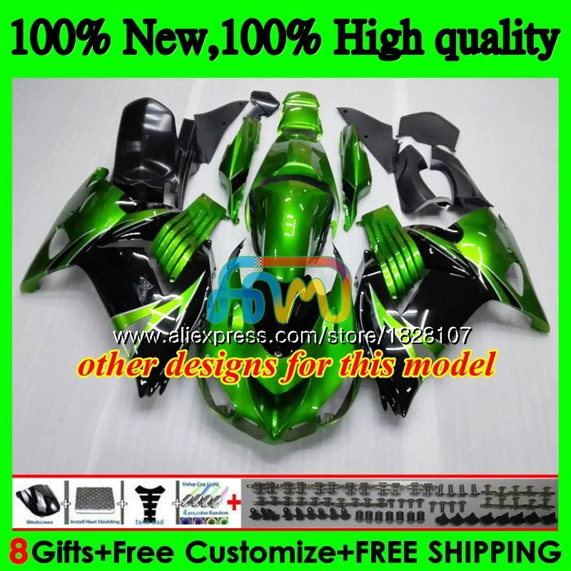 Перламутровый красный Лидер продаж инъекции для KAWASAKI ZZR1400 ZX 14R ZX-14R 24BS. 11 ZX14R для детей возрастом 12, 13, 14, 15, 16, 17, 2012 2013 обтекатель