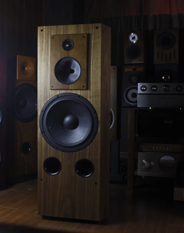 M-014 12 дюймов симфония большой напольный динамик fever hifi домашний пассивный трехполосный аудио импортный 10 твердой древесины кожи