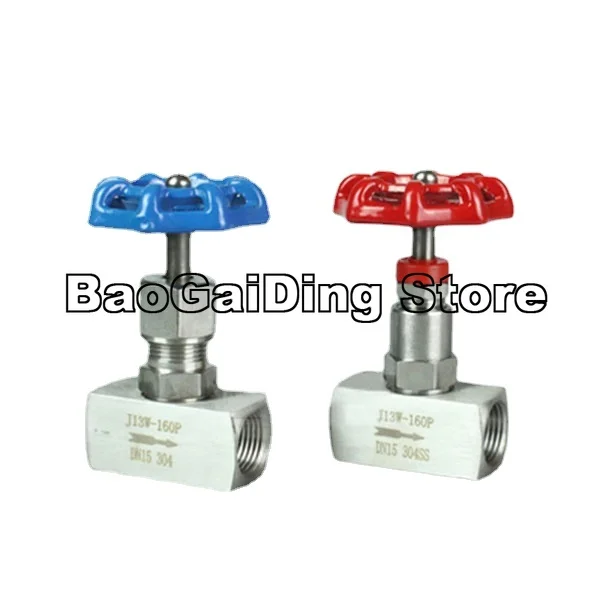 Игольчатый клапан J13W-160P DN6 1/4 дюйма DN10 3/8 DN15 1/2 DN20 3/4 с внутренней резьбой из
