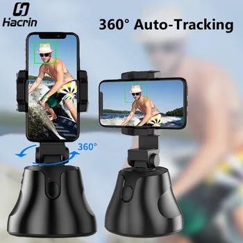 

Auto Tracking Smart Shooting Phone Holder Portable 360°Rotation AI Face Object Tracking Phone Camera Holder Selfie Stick Gimbal