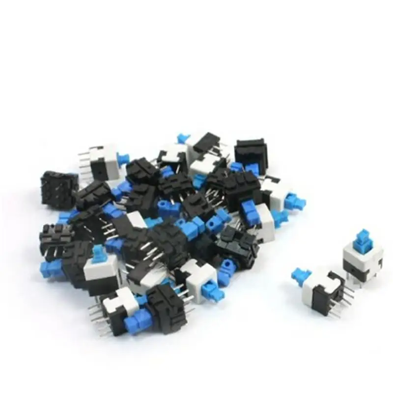 

ZLinKJ 8x8mm Square Mini Push Button Self-locking Switch Multimeter Switch