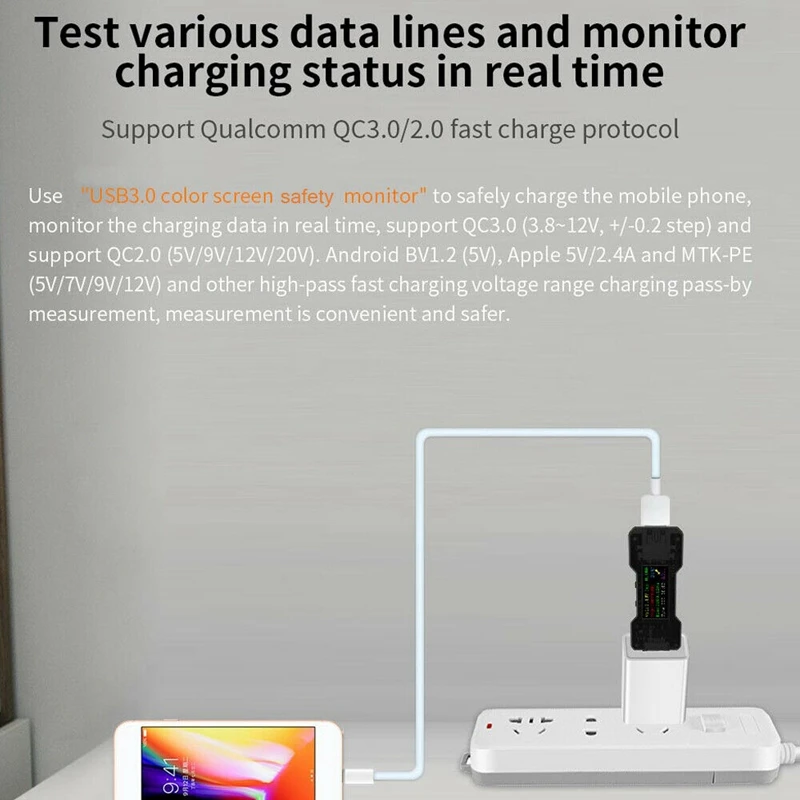 GTBL FNB18 USB цветной экран тестер постоянного тока цифровой вольтметр Амперметр ток X7S1