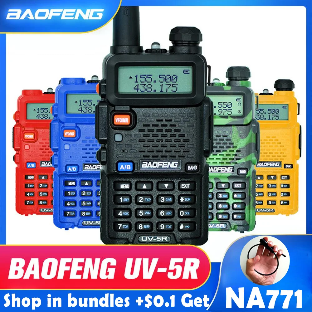 Günstig Baofeng UV 5R Walkie Talkie Professionelle CB Radio Station Baofeng UV5R Transceiver 5W VHF UHF Tragbare UV 5R Jagd Schinken radio