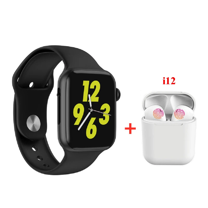 Black set Soulusic W34 Bluetooth Вызов Смарт часы ЭКГ монитор сердечного ритма Smartwatch для Android iPhone xiaomi PK iwo 8 10 - Цвет: Black set