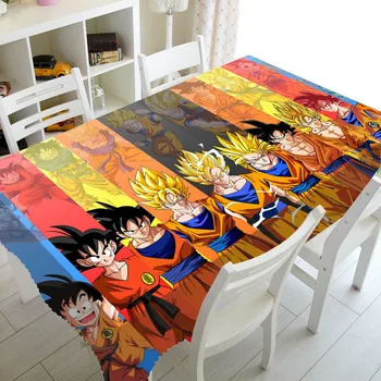

Cool Dragon Ball Z Table Cloth Tablecloth Rectangle Square Table Cover for Kids Dragon Ball Goku Home Decor Party Gift 140x200