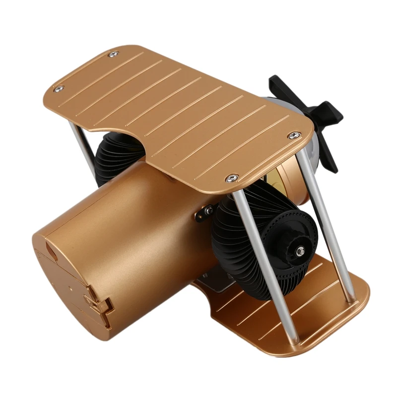 Desk Table Down Page Internal Gear Operated Clock New Retro Airplane Propellor Airscrew Retro Auto Balance Flip Clock