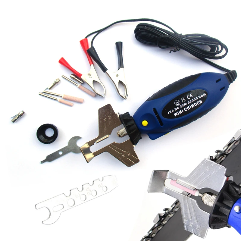 

1 Set 12V Electric Hand Saw Folding Sharpener Accessories Saw Chain Knife Sharpener Chainsaw Chain Sharpener Grinder File Tool