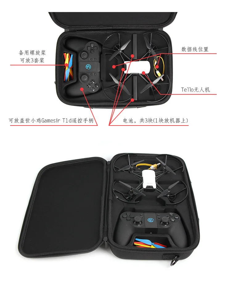 DJI Tello Портативная сумка на плечо беспилотный летательный аппарат комплект сумка Galaxy цыплята ручка Аксессуары для хранения