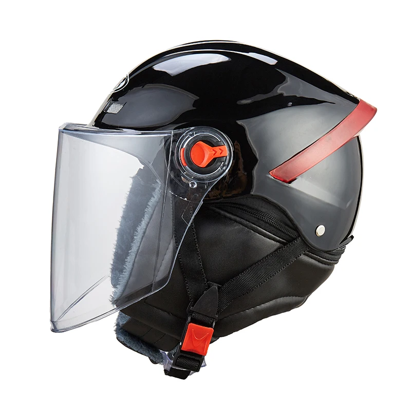Шлем moto rcycle с открытым лицом moto rcycle шлемы moto casco шлемы moto cicleta Cascos Para moto rbiker скутер для верховой езды moto cross - Цвет: Bright black1