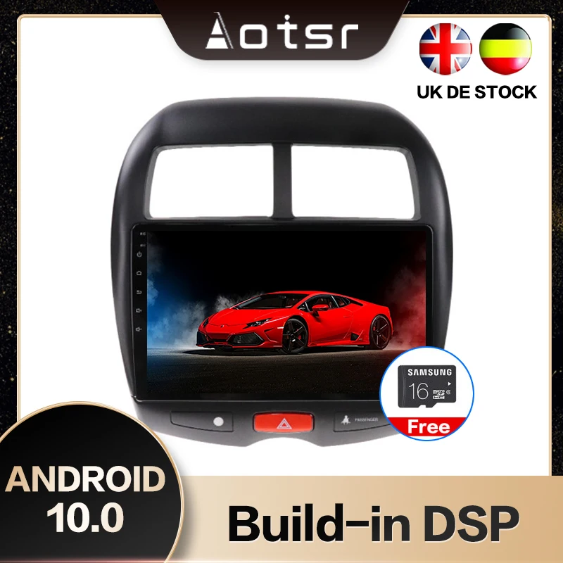AOTSR 10,1 дюймов Android 10,0 gps навигатор автомобильный стерео плеер для MITSUBISHI ASX 2010- мультимедийный плеер DSP CarPlay