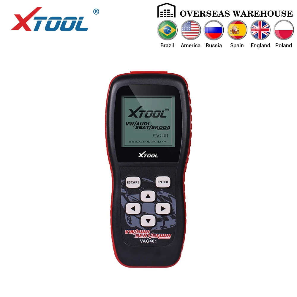 XTOOL VAG401 Профессиональный считыватель кодов Сканер OBD2 автомобильный