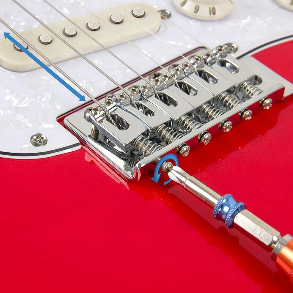 Tremolo Juego de puente para guitarra eléctrica, pieza de repuesto, sistema Vibrato de vibración Puente único, accesorios y accesorios de guitarras| -