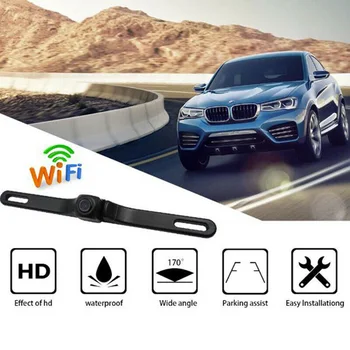 

WiFi Car License Plate Frame Wireless Backup Rearview Camera HD Night Vision Reversing Visual Function