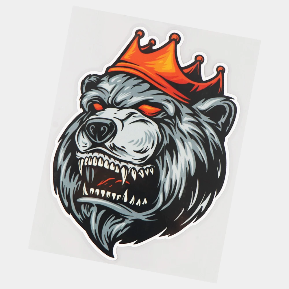 

JuYouHui Exterior Accessories Decal Angry Bear Personality Body Decoration Vinyl Decals Funny Motorcycle Car Stickers