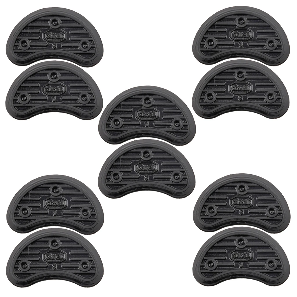 5 Pairs Self-Adhesive Anti-slip Shoe Grips Shoes Sole Protector Tape Black