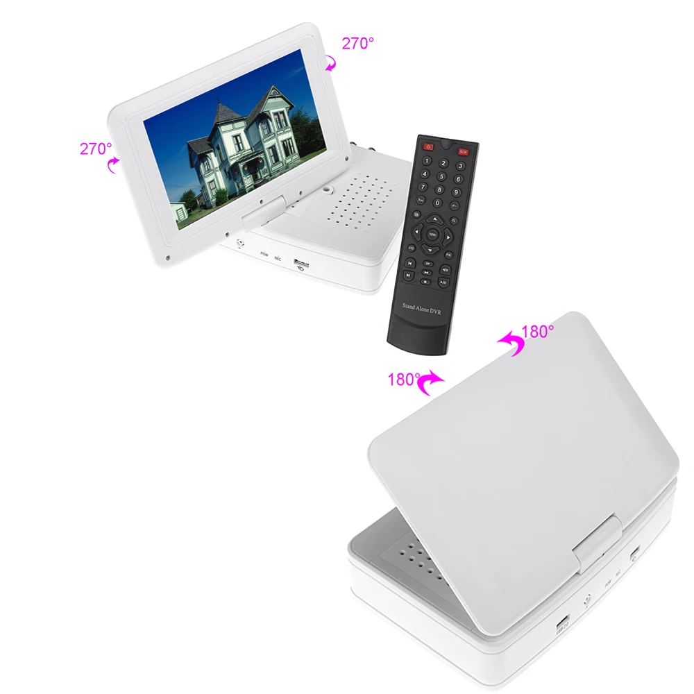 4CH Full D1 H.264 все-в-одном CCTV DVR встроенный " ЖК-монитор Поддержка HDMI 3g P2P Облако