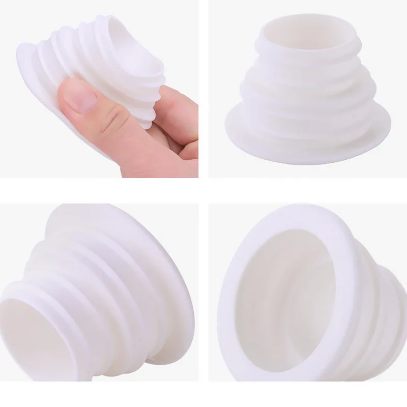 5PC Sewer Pipe Deodorization Ring Washer Deodorant Drain Seal Ring Sealing Plug Telescopic Tank Sewer Pest Control