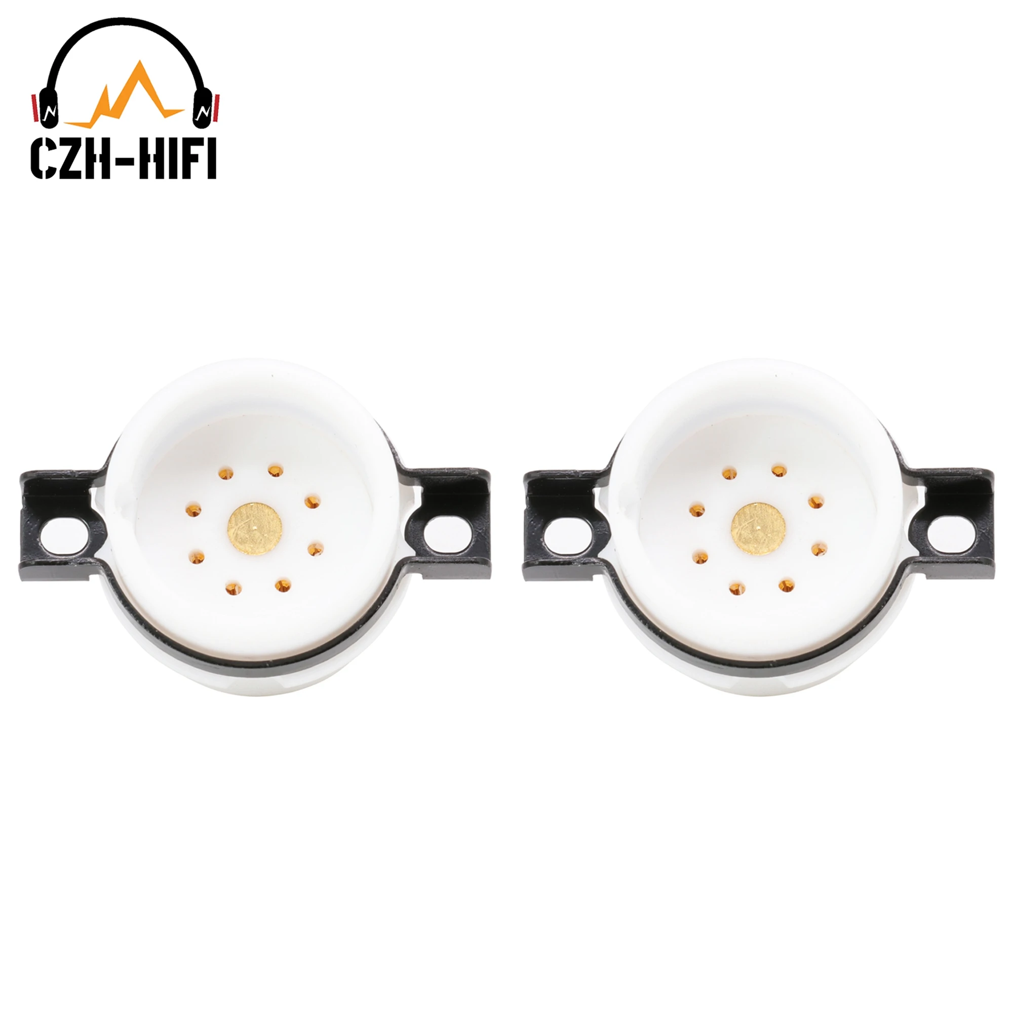 2 шт. EIZZ High End PTFE 8pin разъем клапан база Мощность лампа Разъем для ECC40 EF40 EF42 Винтаж