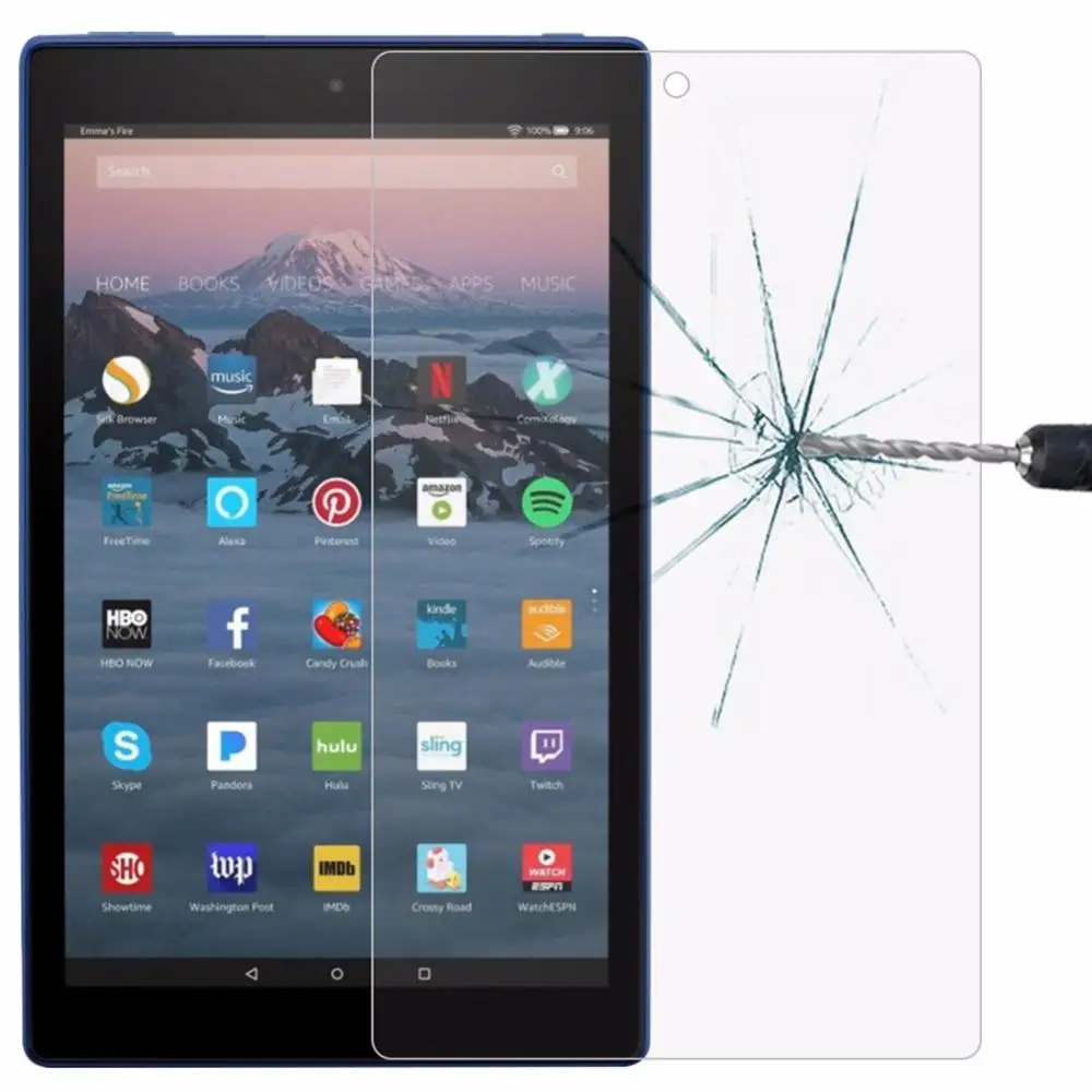 С уровнем твердости 9H закаленное Стекло для Amazon Kindle Fire HD7 HD8 HDX7 планшет средство защиты ПК Kindle Fire/Kindle Fire HD 10 Paperwhite, на возраст 1, 2, 3, 4, пленка