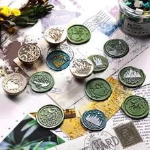 Звездный КИТ кошка бабочка воздушный шар Сакура лес желаний бутылка путешествия Ins медь штамп пользовательские канцелярские принадлежности для каллиграфии подарок