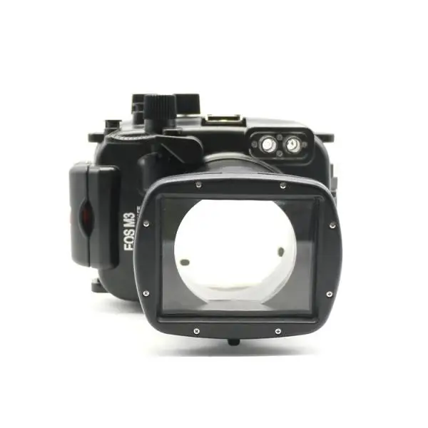 Meikon 방수 케이스, 캐논 EOS M3 (22mm 포트) (18-55mm 포트), EOS Mark III Mark 3 용 수중 카메라 하우징, 40m, 130ft