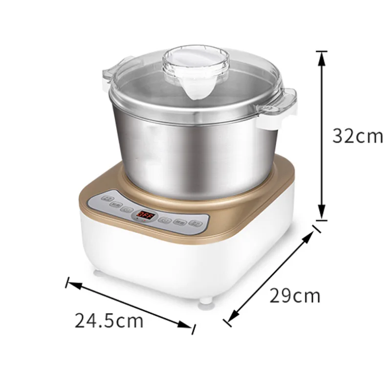 220v/200w Automatic Wakeup Dough Mixer 5l/7l Electric Flour Mixer Ly