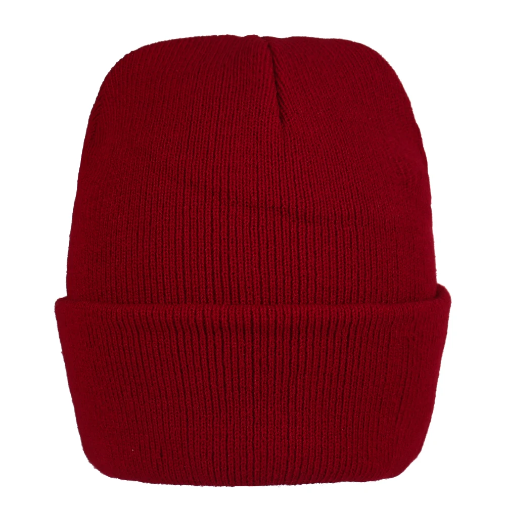 Ребристые вязанные шапочки Skullies толстые теплые зимние помпоны хип-хоп Snap sluch Зебра Печать серые Bonnets унисекс Мужские шапки хорошая эластичная