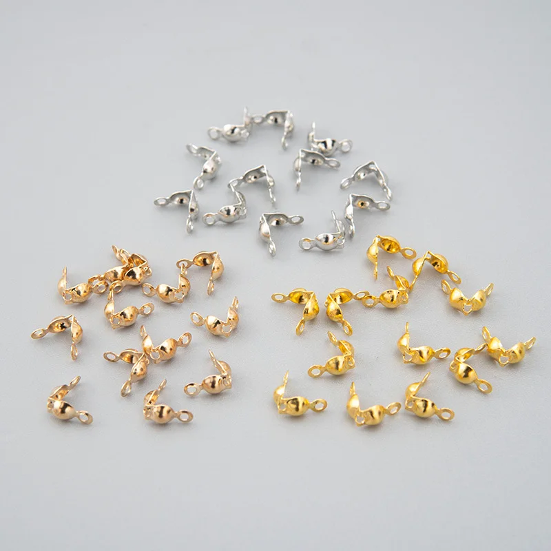 200pcs/lot Metal Cords Closure End Beads Manual Bracelets Necklace