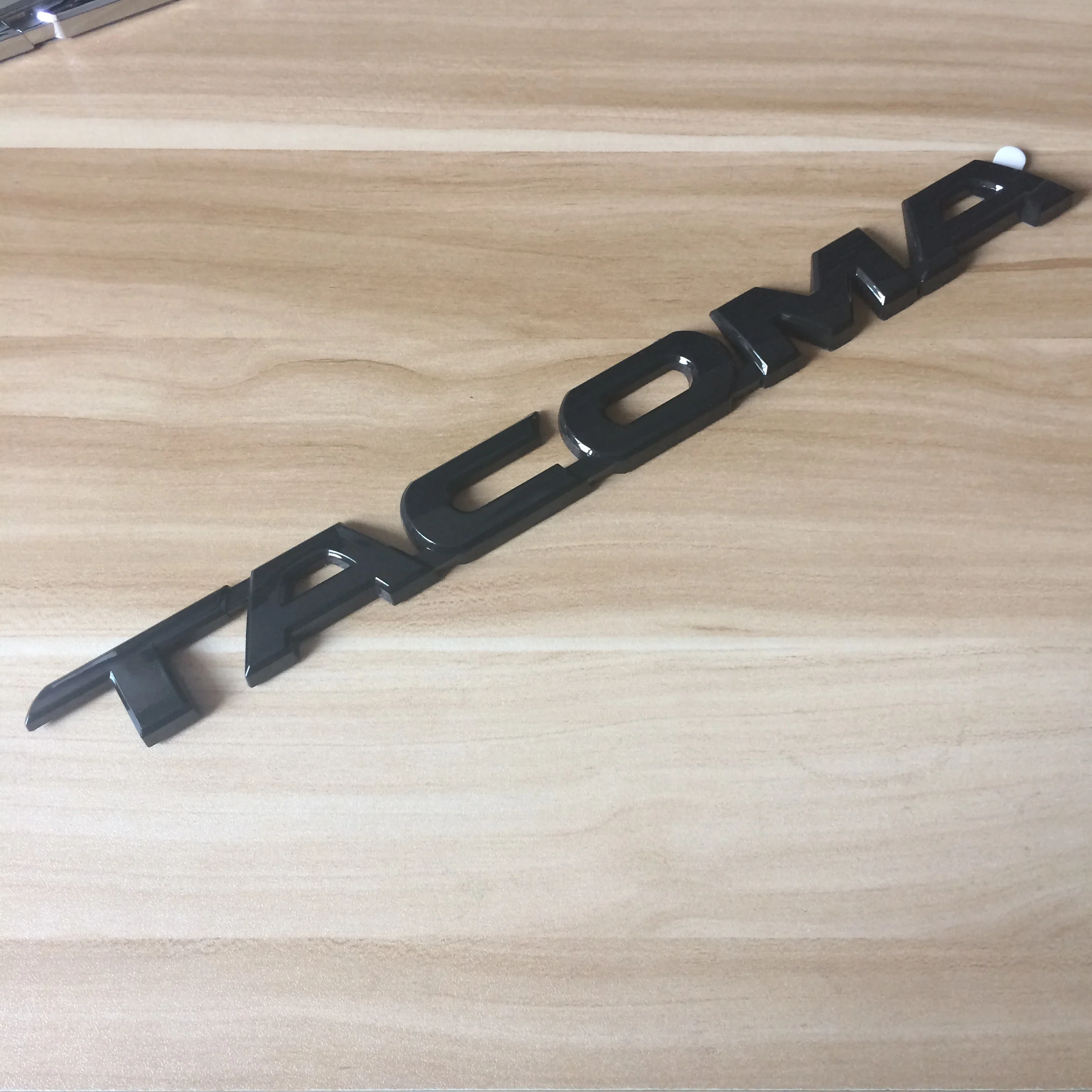 High Quality 1pc New Car Styling 30CM 3D ABS Plastic Chrome Black Emblem Side Decal Badge Sticker Nameplate For Tacoma