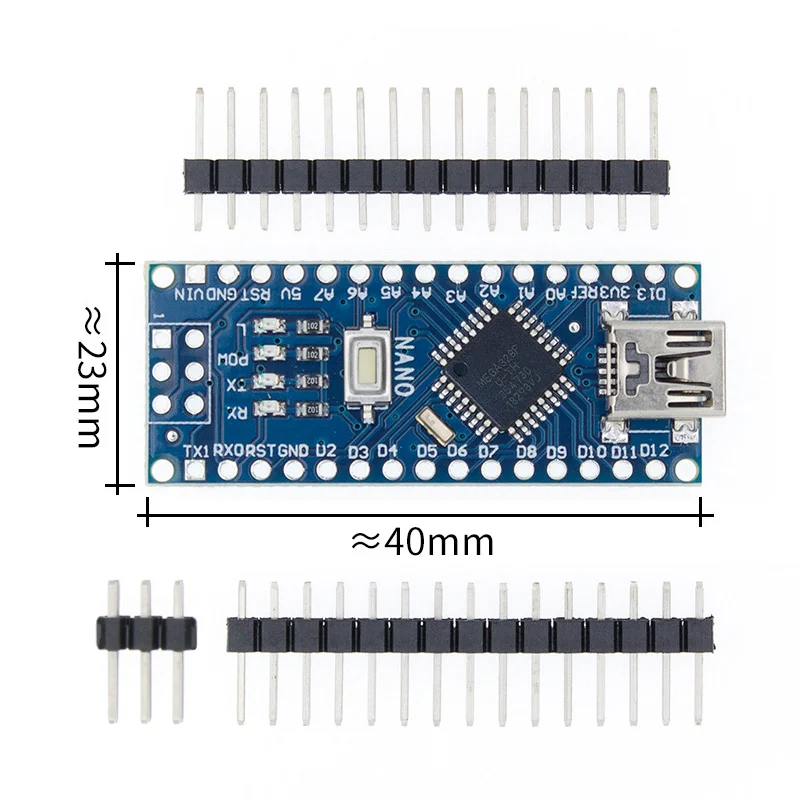 10 компл. = 10 шт нано 3,0+ 10 шт USB кабель ATmega328 Мини-USB плата CH340G для Arduino