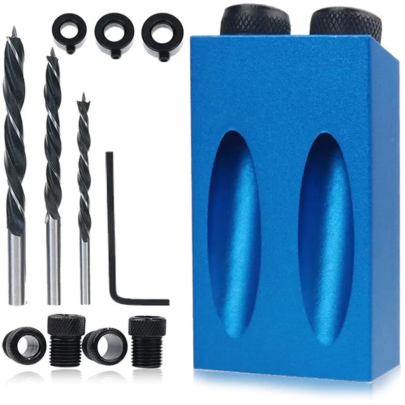 Oblique Hole Locator 15 Degree Angle Drill Guide Set Drilling Locator