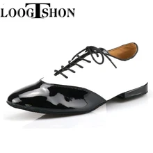 LOOGTSHON Black W Men's Black leather ballroom dance shoes Flats Modern dance shoes Tango Party Wedding Square dance shoes