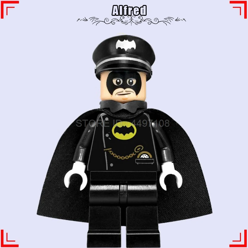 Альфред Пенниуорт DC Бэтмен фильм Темный рыцарь Готэм-Сити Брюс Уэйн рисунок набор игрушек Супермена строительные блоки Marvel - Цвет: Alfred