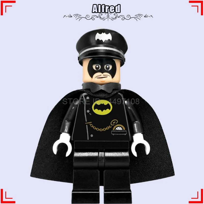 Alfred Альфред Пенниуорт DC Бэтмен фильм Темный рыцарь Готэм-Сити Брюс Уэйн рисунок набор игрушек Супермена строительные блоки Marvel - Цвет: Alfred