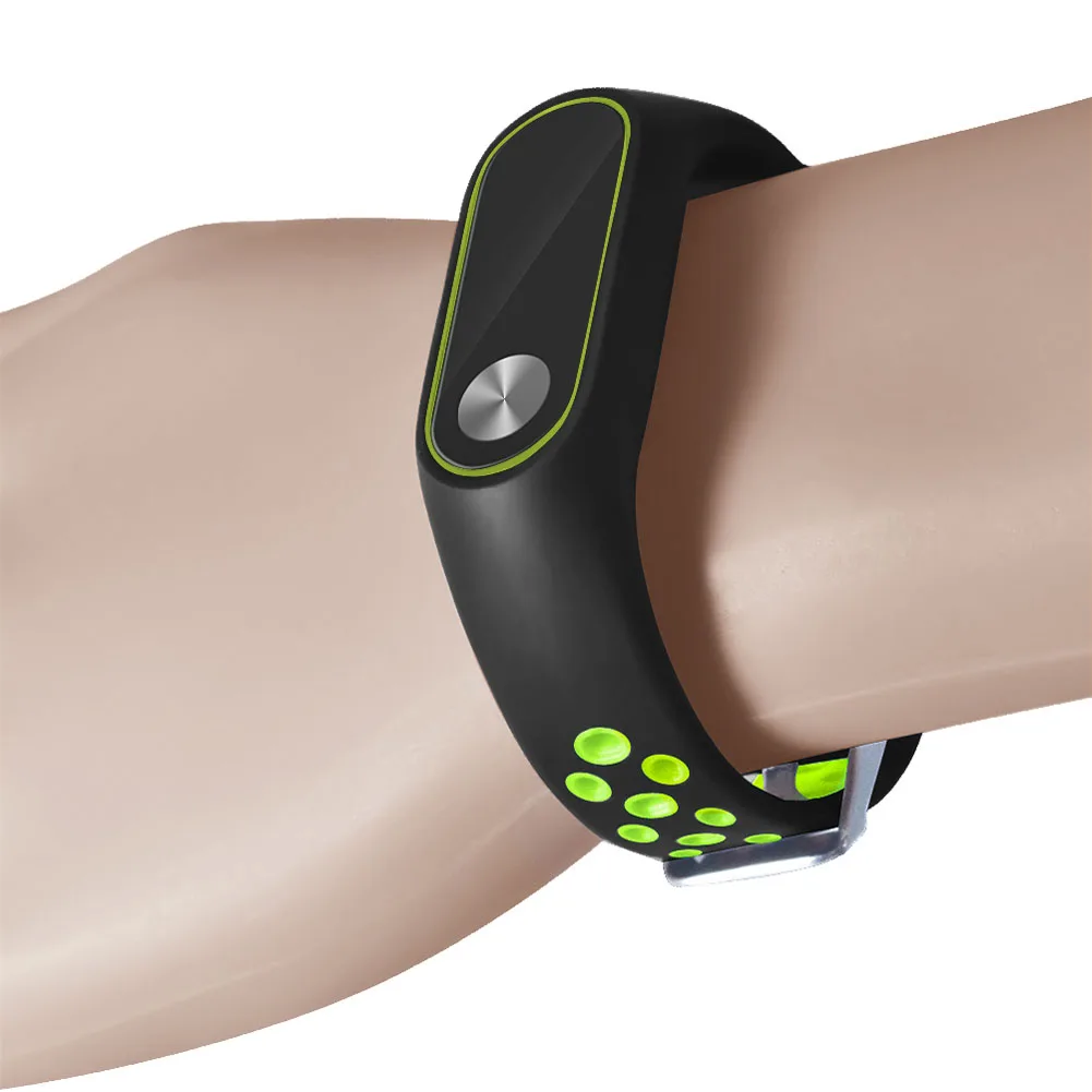 Смарт и двойной цвет для Xiaomi Mi Band 2 Сменные ремни для мужчин и женщин спортивный браслет полоса LFX-ING