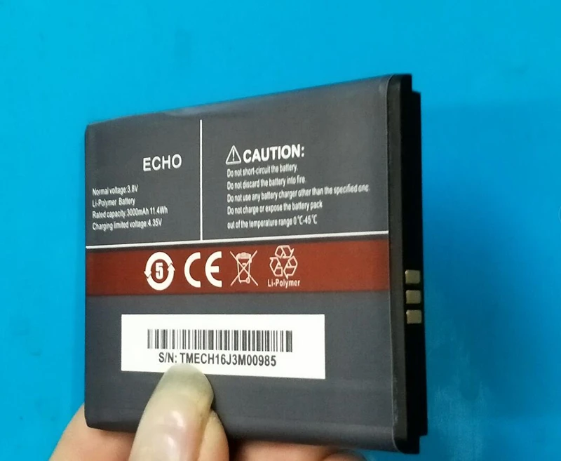 CUBOT ECHO аккумулятор 3000 мАч запасная батарея для CUBOT ECHO сотовый телефон с подставка для телефона в подарок