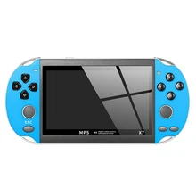 X7 Plastic Entertainment 4.3 Inch Dual Rocker Handheld USB Video Game Console Multifunctional Camera Rechargeable 8GB TV Output