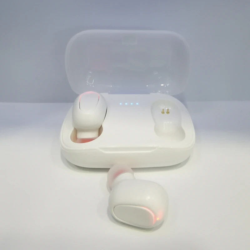 L21 Bluetooth Headset TWS 5 0 Wireless Dual Ear in Ear Noise Reduction Invisible Mini Charging Box