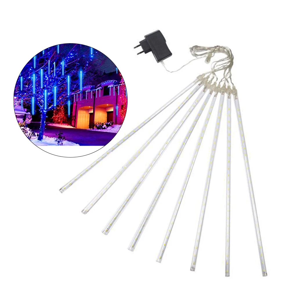 

Meteor Shower Rain Lamp 8 Tubes LED String Lights Waterproof Icicle Snow Rain Decorative Light For Christmas Wedding Party Decor