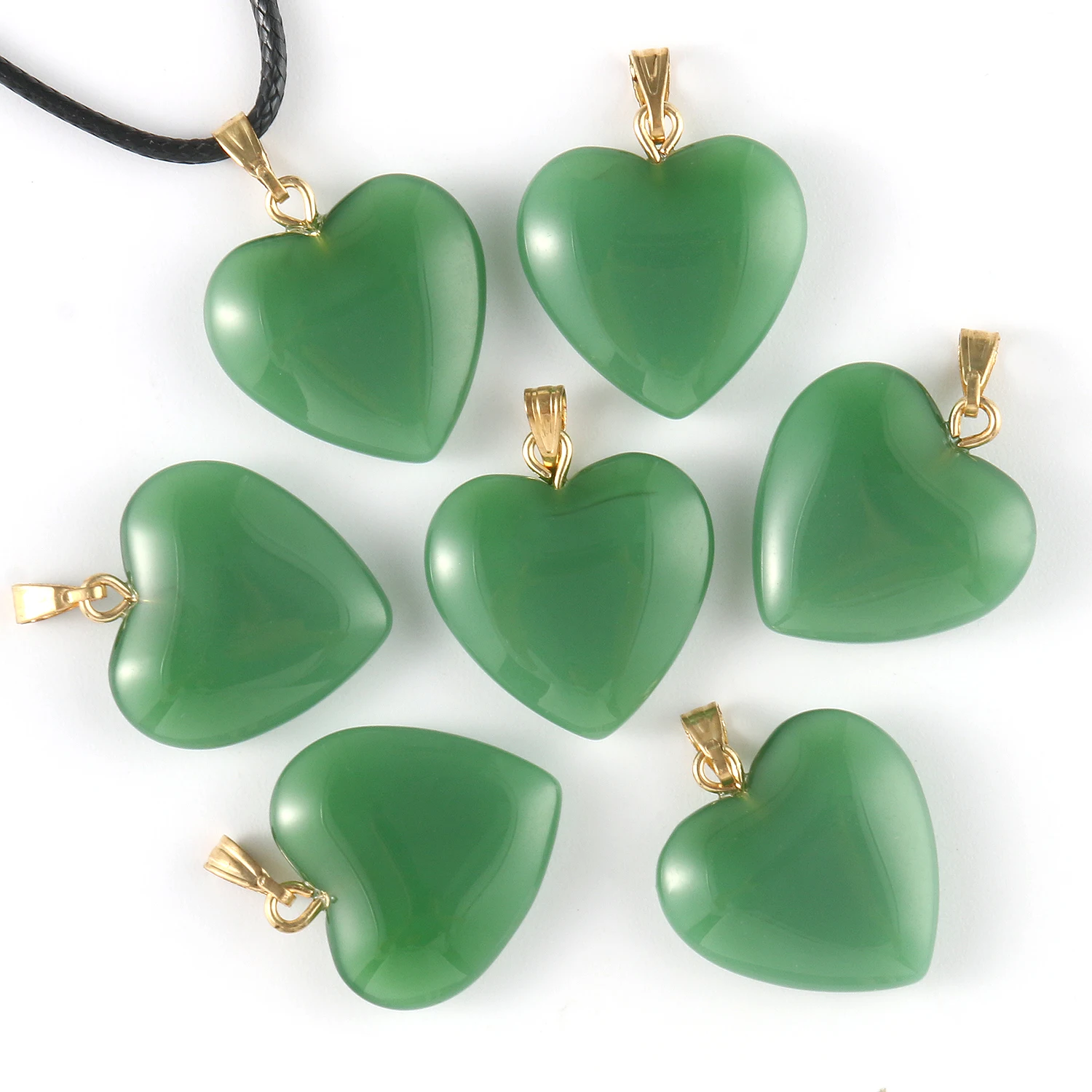 10pcs Multicolor Heart Shape Czech Lampwork Beads Glass Beads Charms Pendant for Jewelry Making DIY Bracelets Necklace 20x20mm