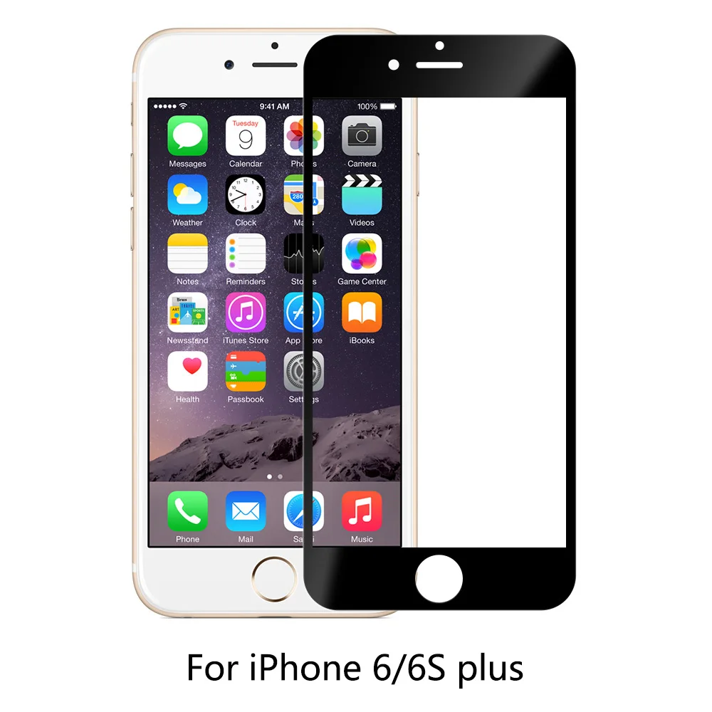 10 шт 9H Полное покрытие экрана протектор стекло для iPhone 7 8 6 6s Plus Защитная пленка для iPhone 11 Pro XR X XS MAX закаленное стекло - Цвет: iPhone 6Plus 6sPlus