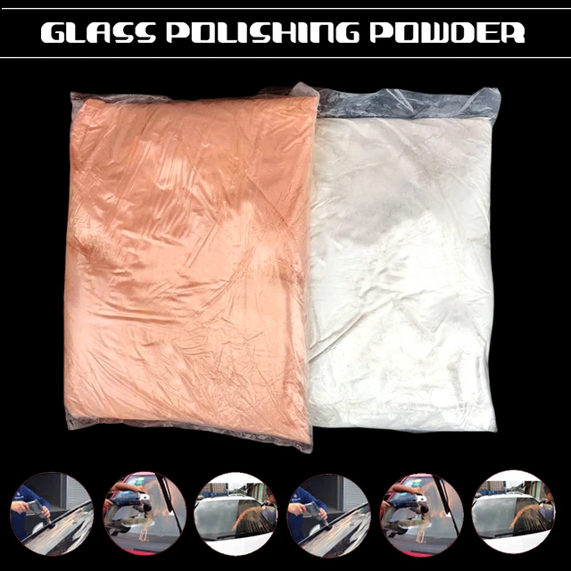 2Pcs 100g/3.52 Oz Glass Scratch Remover Powder Window Windshield Glass  Polishing Compound for Windscreen Glass 