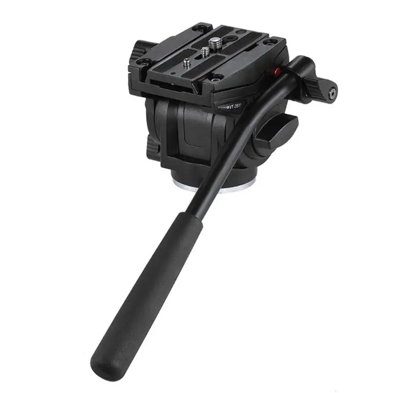 Kingjoy VT-3510 Aluminum Alloy Video Tripod Head 360 Degree Panoramic Camera Stand Fluid Damping Ho