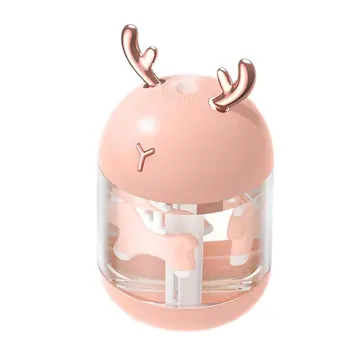 

USB Humidifier Cute Portable Night Light Humidifier Dream Trojan Antlers Home Bedroom Office Humidifier