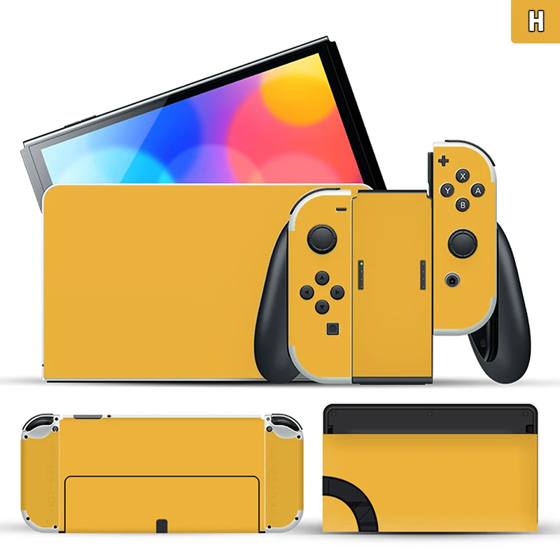 1 pc pure color Skin Sticker Protector for Nintendo Switch OLED Classic NEW 