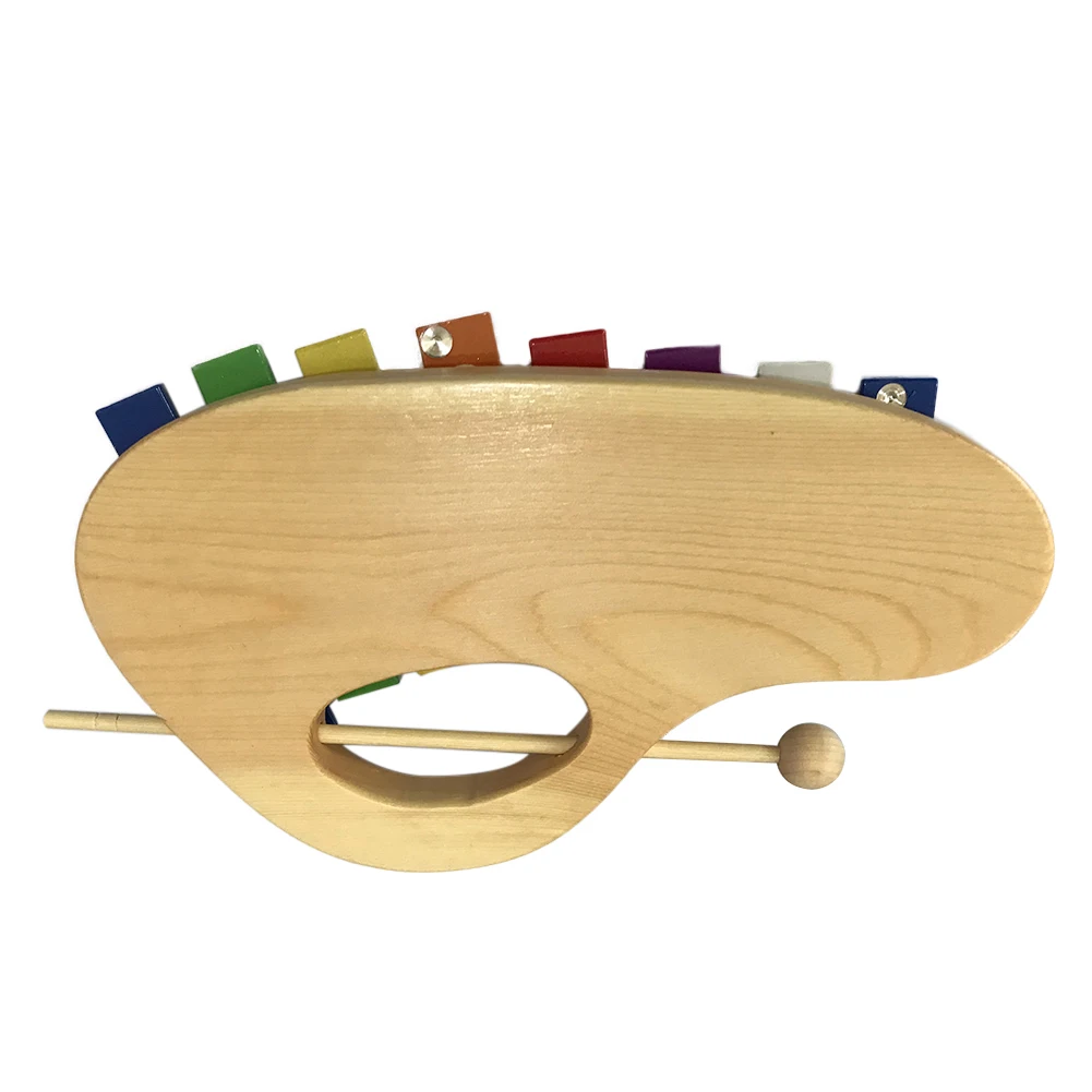 8Key Glockenspiel ксилофон дети начинающие алюминиевые пластины ударные инструменты идеальный инструмент медленно воспринимать музыку