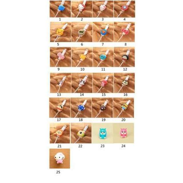 Cute Cartoon Phone USB cable protector for iphone cable chompers cord animal bite charger wire holder organizer protection 16