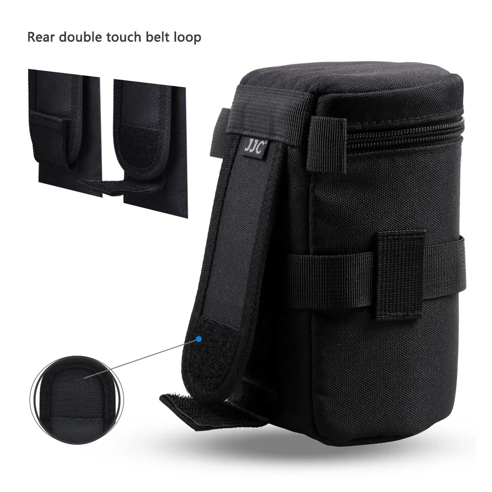 Jjc Lente da Câmera Bolsa & Cinto Case Lente à Prova Impermeável Água Bolsa de Armazenamento para Canon Nikon Sony Fujifilm Dslr Mochila Fotografia Acessórios - Image 3